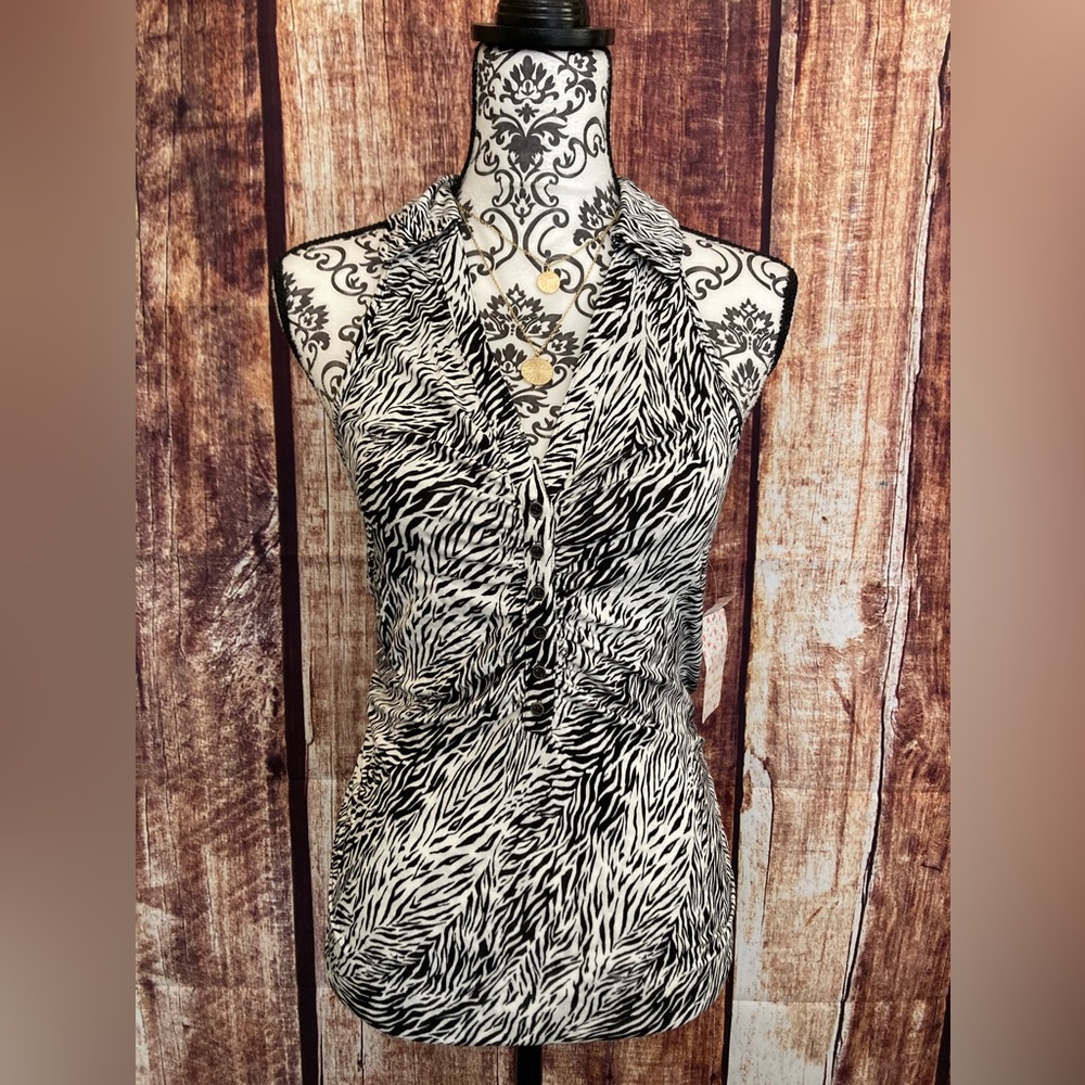 Free People | NWT Animal Print RacerBack Tank - Picture 4 of 10